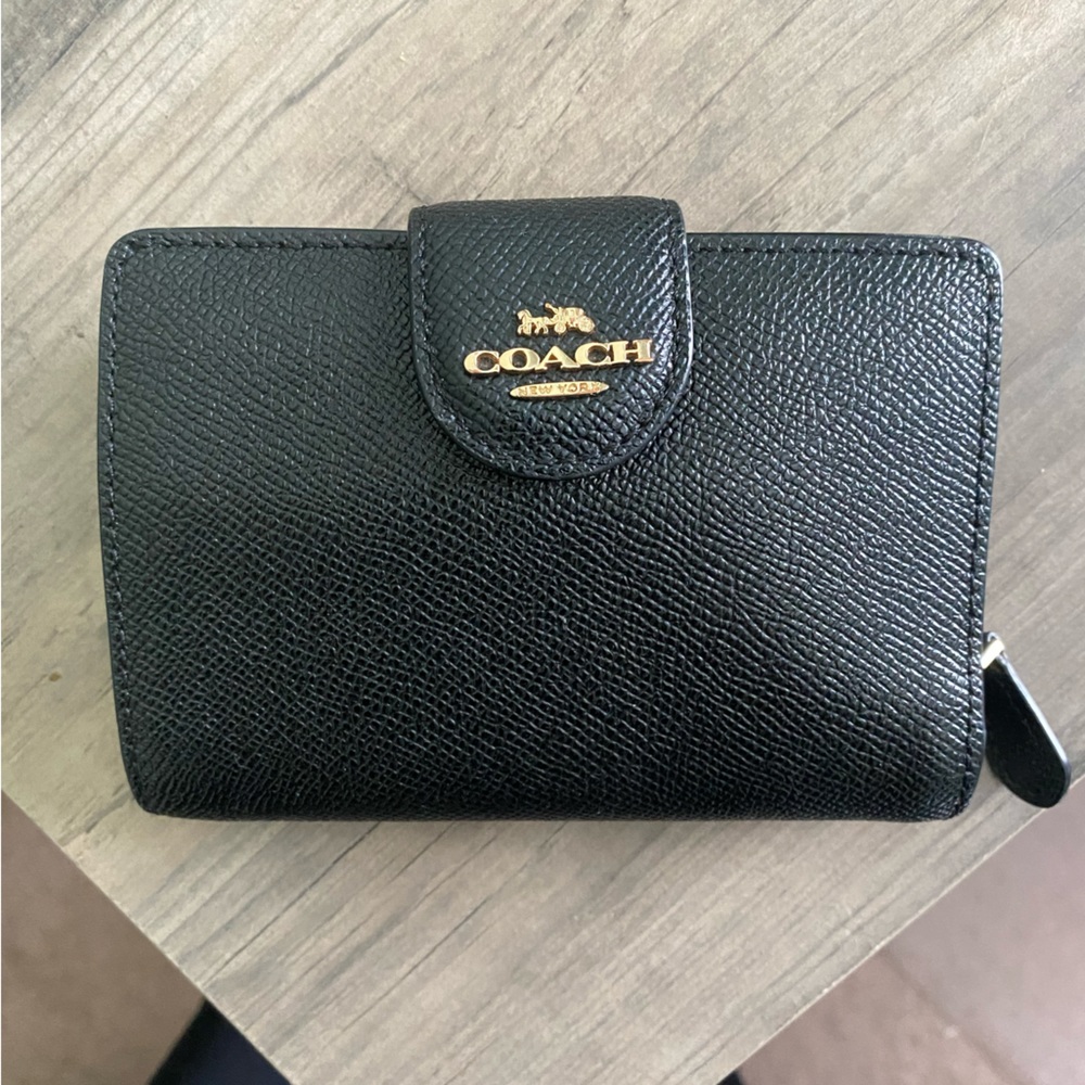 black coach wallet